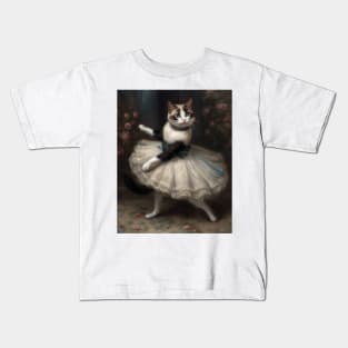 ballet cat 2 Kids T-Shirt